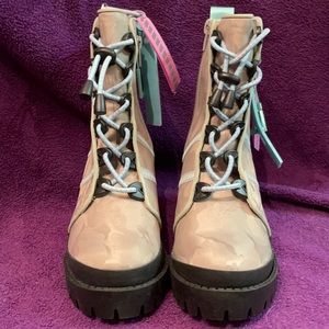 Steve Madden Betamax Grey Camo Multi Bootie